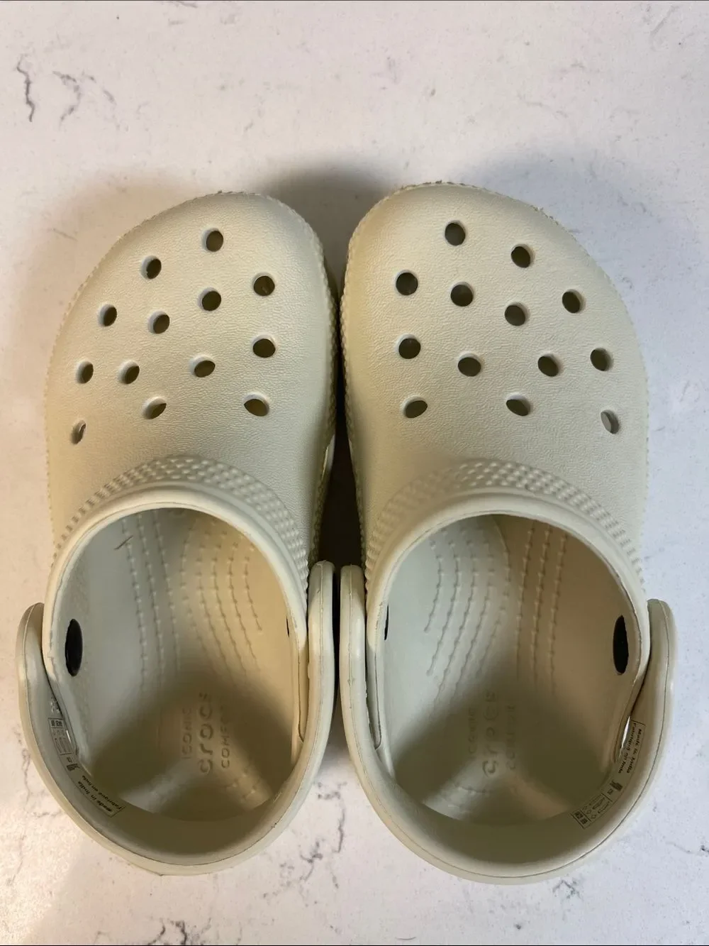 Crocs Toddler Classic Clog Style 206990 Bone - Beige ? Size 8